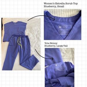 Women’s Estrella Blueberry FIGS top